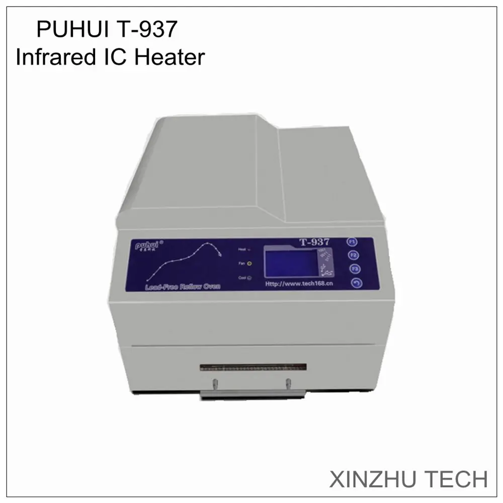 Фото Оригинальный PUHUI T-937 2300W Бессвинцовая печь для оплавления 220V инфракрасный обогреватель T-937 Пайка оплавлением припоя микроволновая печь №1