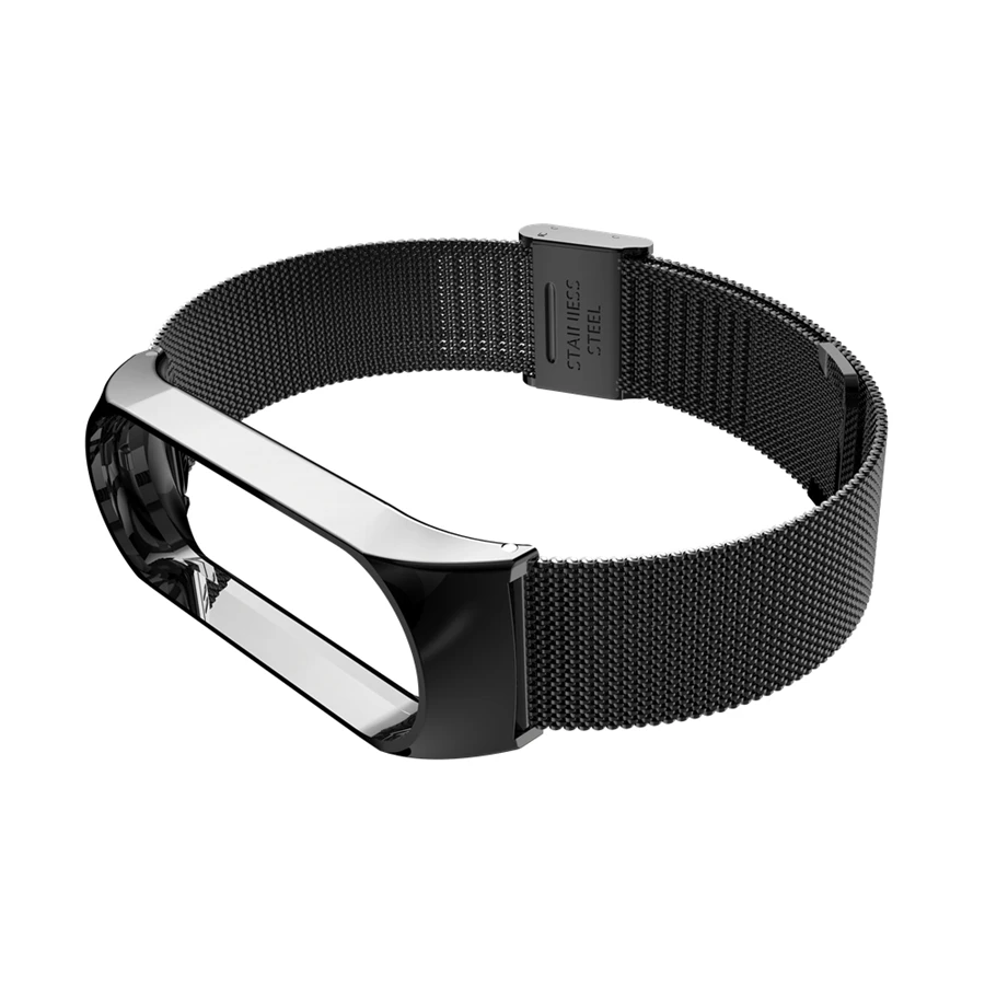 Mi Band 3 ремешок металлический браслет для Xiaomi mi ремешок 3 ремешок браслет металлическая пряжка ремень из нержавеющей стали mi Band 3 Pulseira Rose mi 3