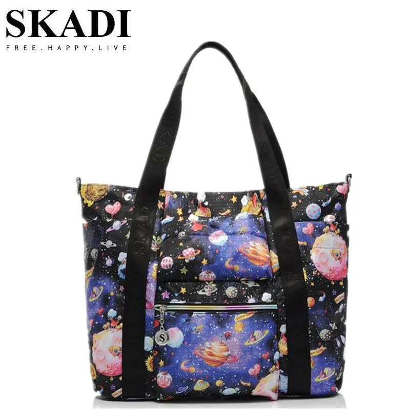 SKADI женские сумки тоут с принтом одуванчика водонепроницаемые пляжные летние