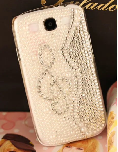 Free Shipping!Customize Pearls/Rhinestone PC Case for Samsung Note2/3/4 Edge N9150 Fashion Cover Galaxy n7100 n9000 n9100|cover sofa|cover samsung