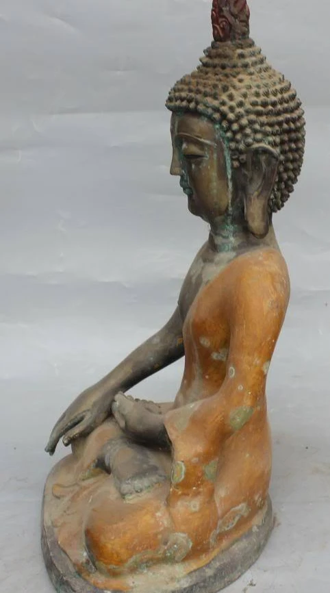 21 &quotВинтажная тайская Серебряная Картина Ayutthaya Maitreya статуя Будды|statue|statue