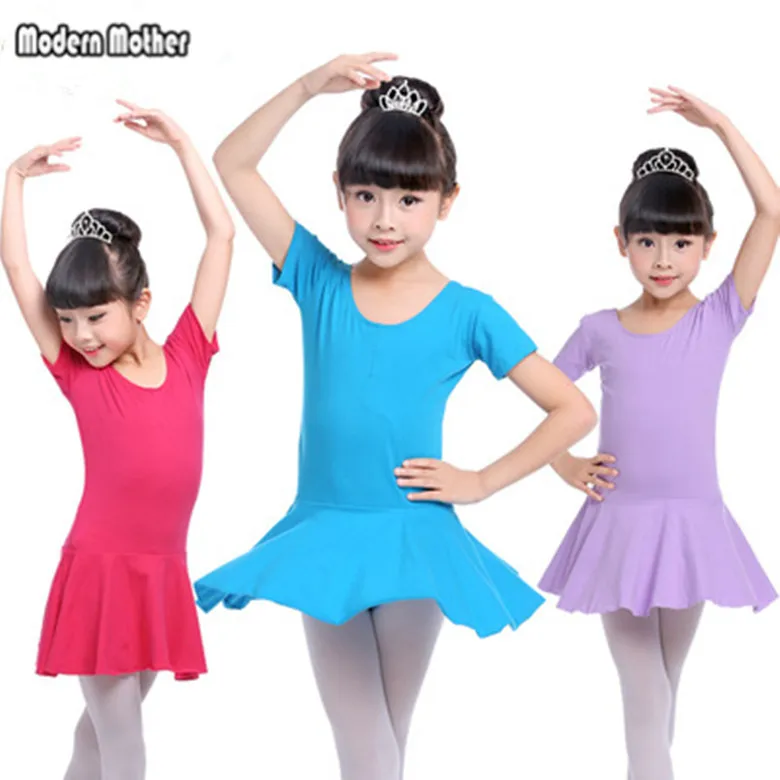 Hot Sale Gymnastics Cotton Ballet Leotard Dress Toddler Girls Dance Wear Practice Clothes For Kids |