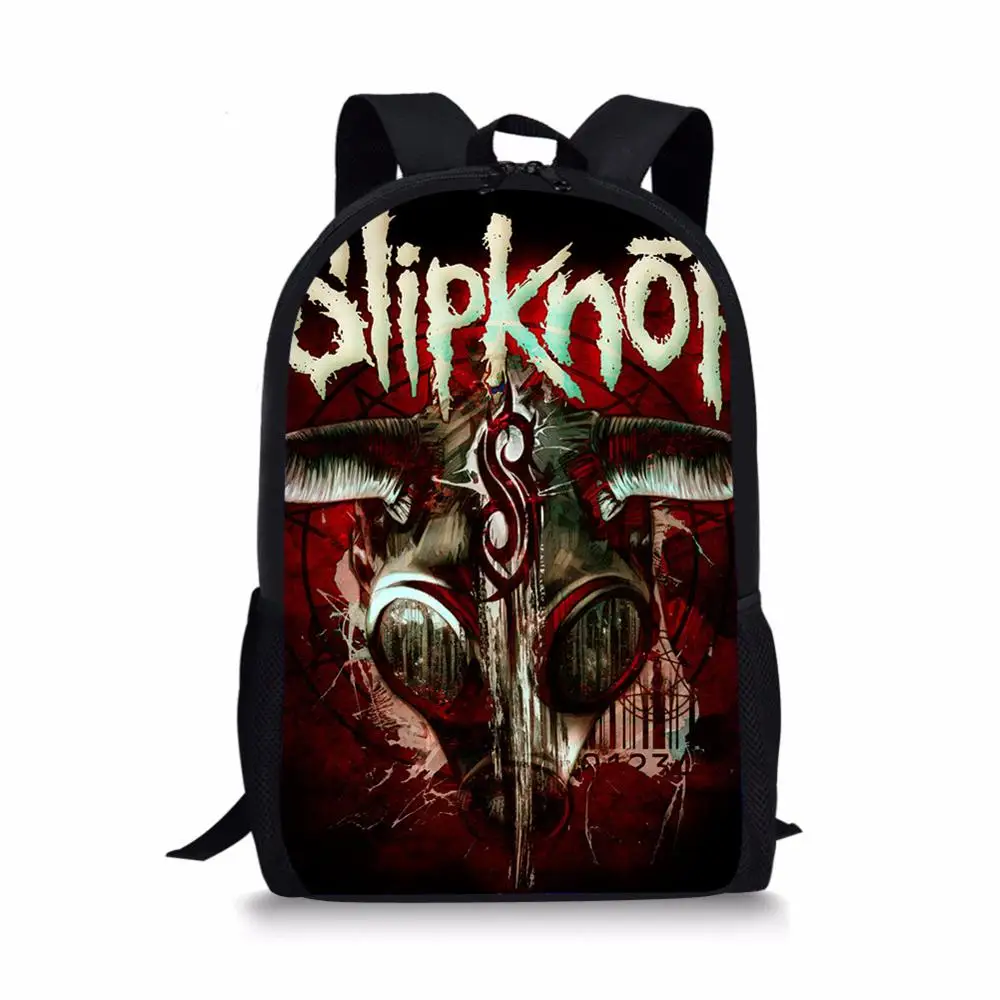 Мультфильм Slipknot печати Школа Книга сумка ортопедические Рюкзаки Дети школьный ранец для обувь мальчиков Подростковая для учебы mochila подарки - Цвет: LMYW328