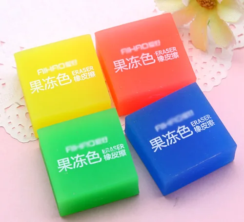 1 шт. красочный резиновый ластик милый прочный карандаш школьные ластики
