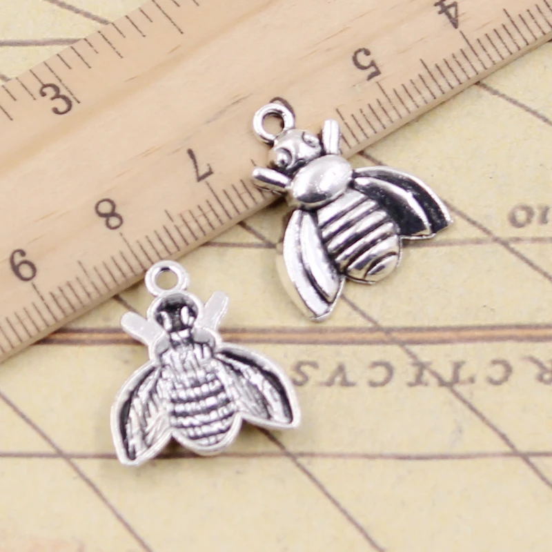 Подвески в виде пчелы 20 шт. 21x18 мм|charm bee|tibetan silver platedbee charm |