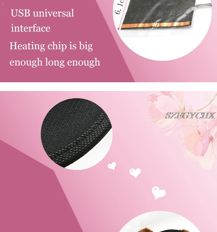 Мультяшный милый коврик для мыши с подогревом через USB подставкой на запястье и