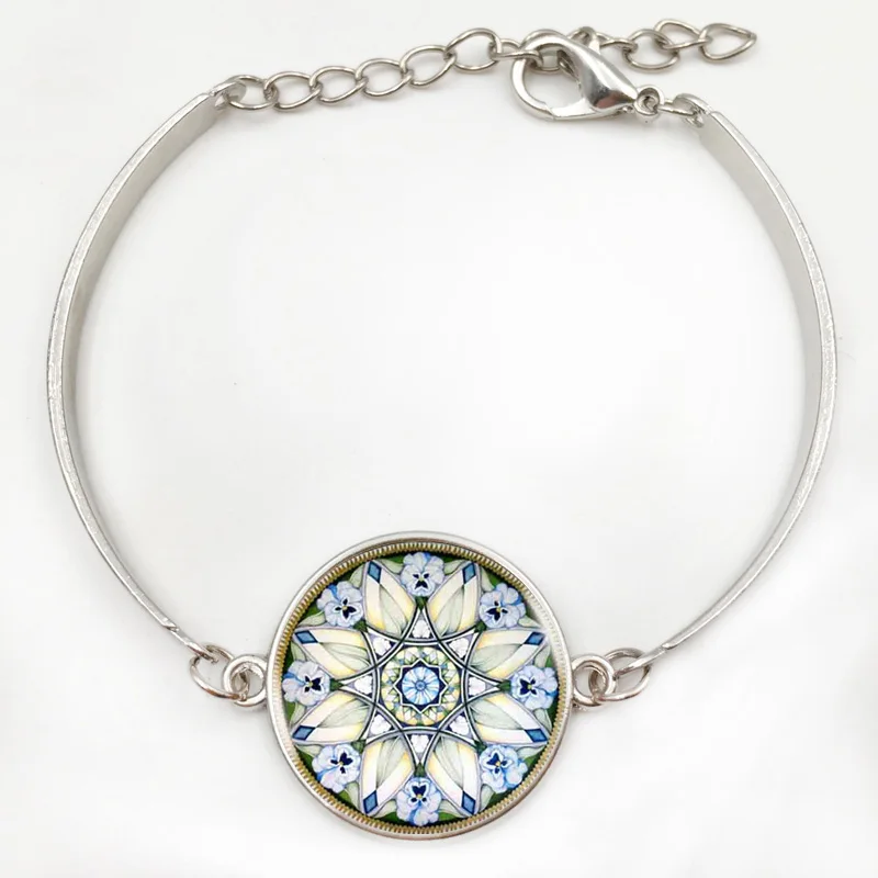 Индийская мода ожерелье в виде цветка мандалы художественное изображение