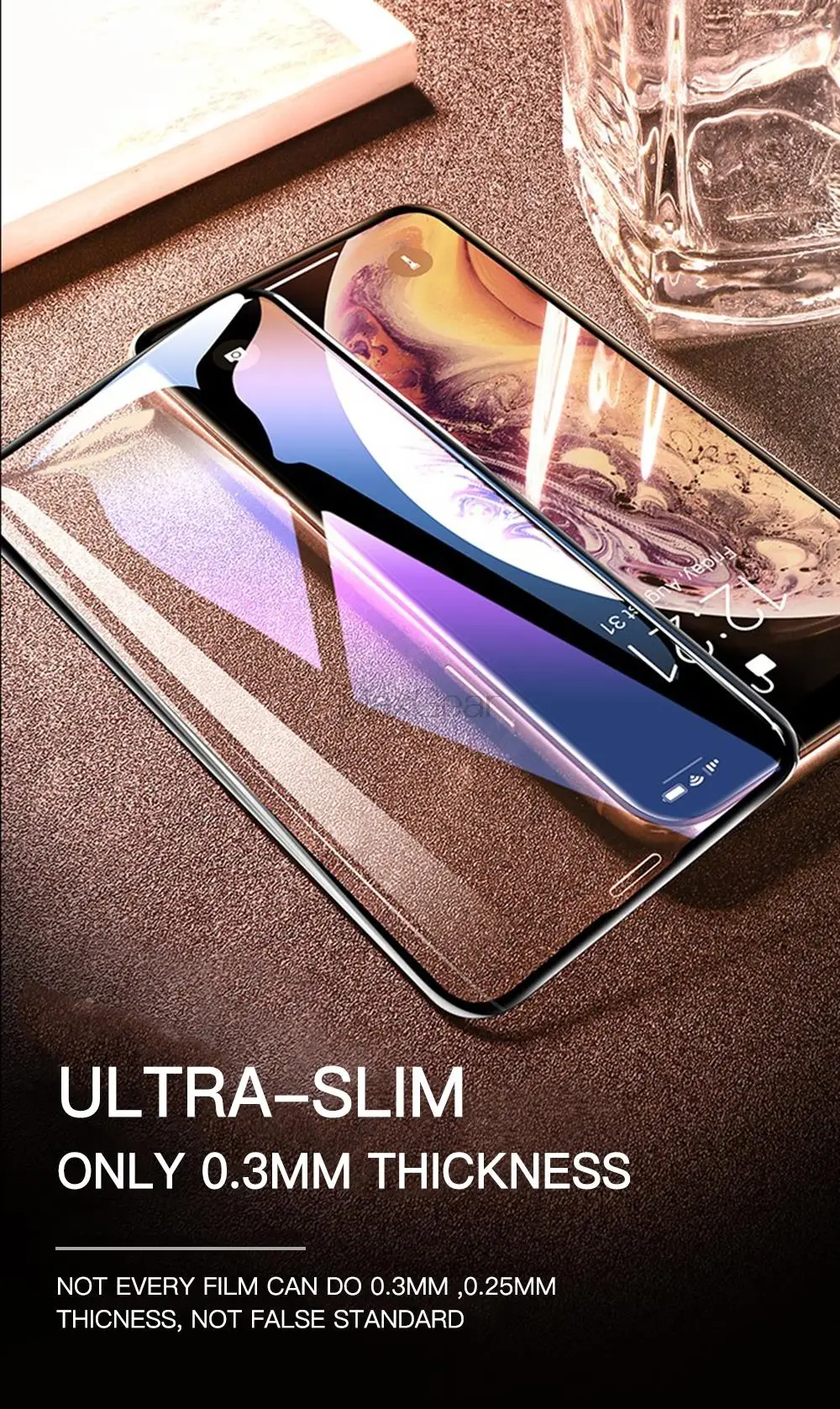 19D защита экрана закаленное стекло для iPhone XR 7 8 6 S 6 S Plus полное покрытие Защитное стекло для iPhone X XS крепление Max Guard пленка