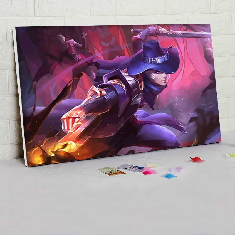 Модульная живопись Hero Glory of the king цифровая Раскраска по номерам diy Цифровая