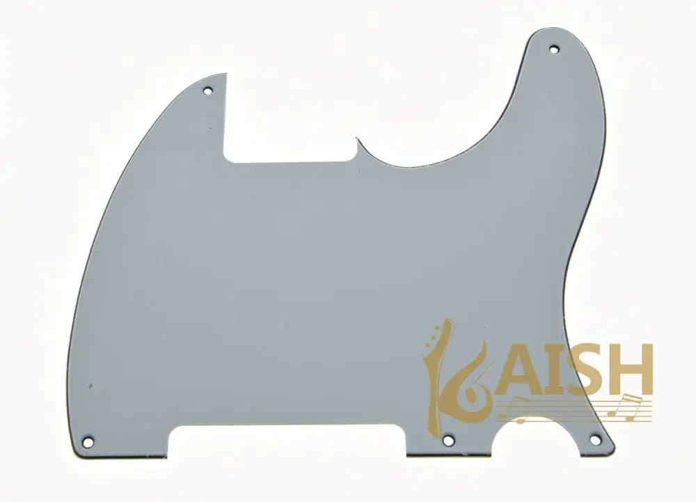 Dopro 5 отверстий Tele Telecaster пустые накладки царапин пластины с винтами для Esquire различные цвета - Цвет: White 3 Ply