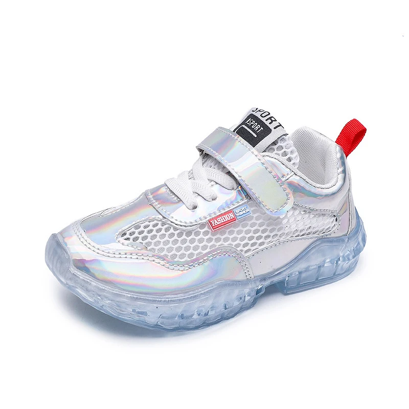 2019 летняя детская спортивная обувь желе для девочек новое поступление Лазерная