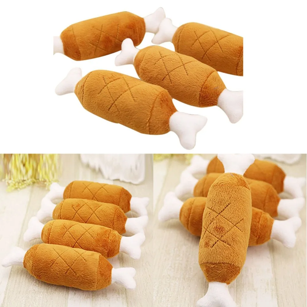 Плюшевая бархатная собачка кошка куриные ножки плюшевая игрушка Жевательная