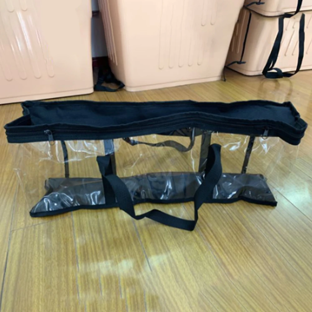 Прозрачный портативный держатель для компакт дисков из ткани Оксфорд на молнии