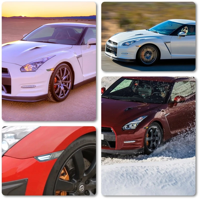 2x подходит для Nissan GT R R35 2007 2017 горки белые светодиодные дневные ходовые огни бега