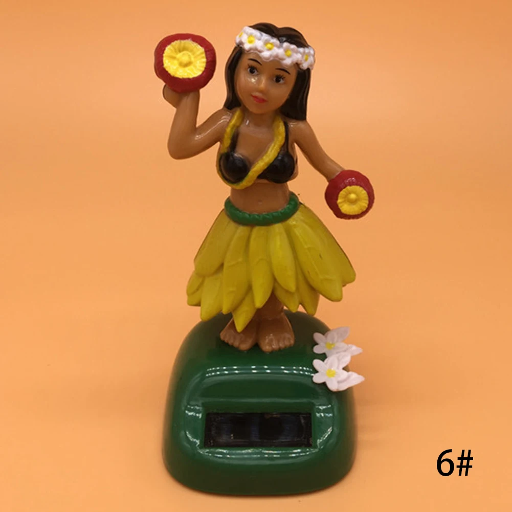 Прочная Экологичная качающаяся игрушка Bobble Hula Girl танцующая машинка на солнечных