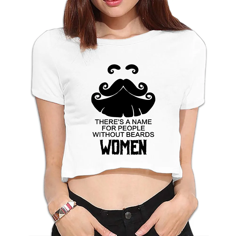 Есть имя для людей без бороды Для женщин Голый живот Chic укороченный Топы