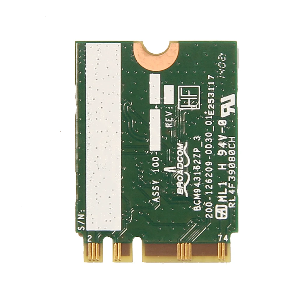 Broadcom BCM943162ZP двухдиапазонный беспроводной оптово-ac 2.4 г / 5 wi-fi Bluetooth 4.0 NGFF 802.11ac для IBM