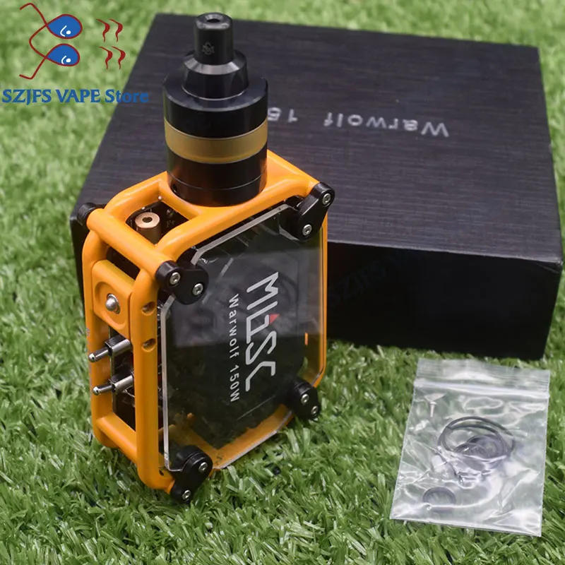 Лидер продаж набор электронных сигарет warwolf с yftk KAYFUN LITE rta 150 Вт боксмод для