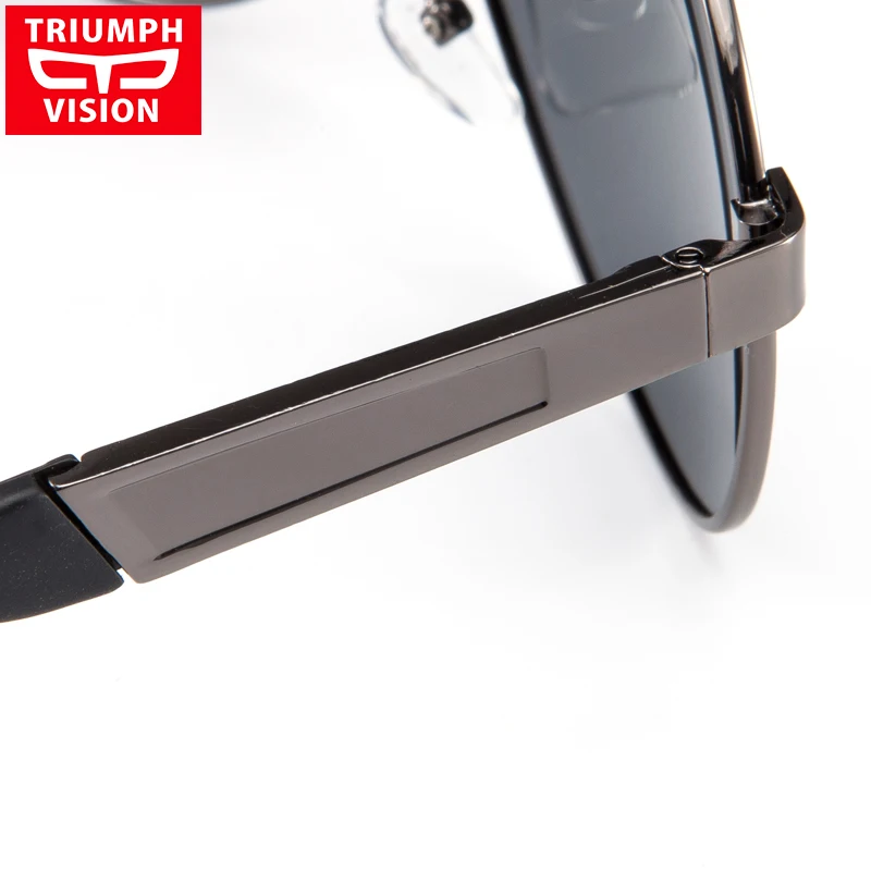 Солнцезащитные очки Triumph Vision большие поляризационные для мужчин в стиле пилота