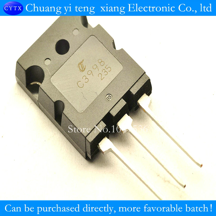 

Транзистор NPN C3998 2SC3998 25A / 1500 В, 10 шт./лот