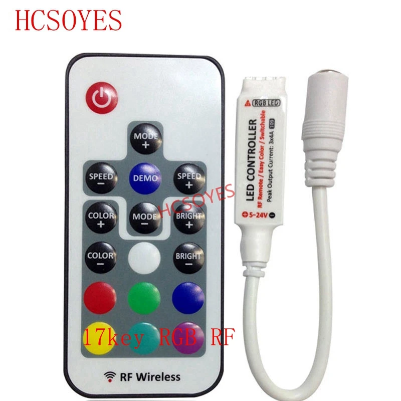 DC5V-24V 17key usb /17key rgb rf /10key/20key IR RF RGB светодиодный контроллер 433MHz беспроводной