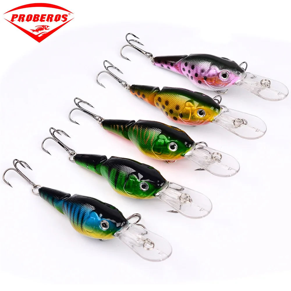 11 г/95 мм 2-Jointed Crankbait морская рыболовная приманка поплавок Crazy воблер свимбейт
