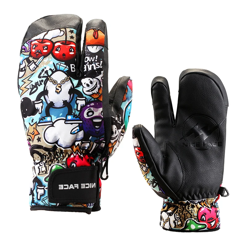 Перчатки горнолыжные женские.перчатки женские сноуборд .3 пальца перчатки