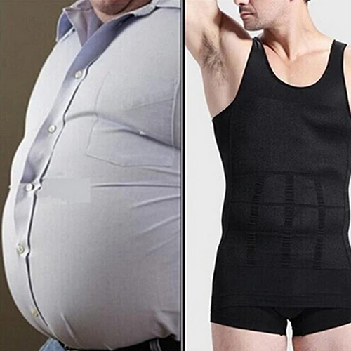 Мужская приталенная Майка для коррекции фигуры рубашка нижнее белье живота