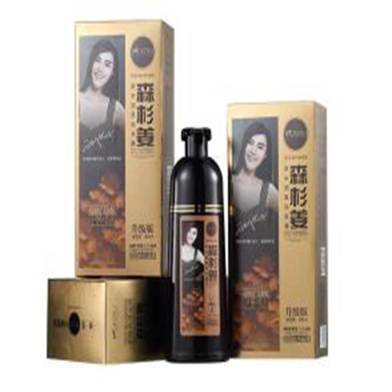 black MOKERU пихта лес имбирь завод Run black dew черная краска для волос крем для волос завод краска для волос шампунь для волос - Цвет: black