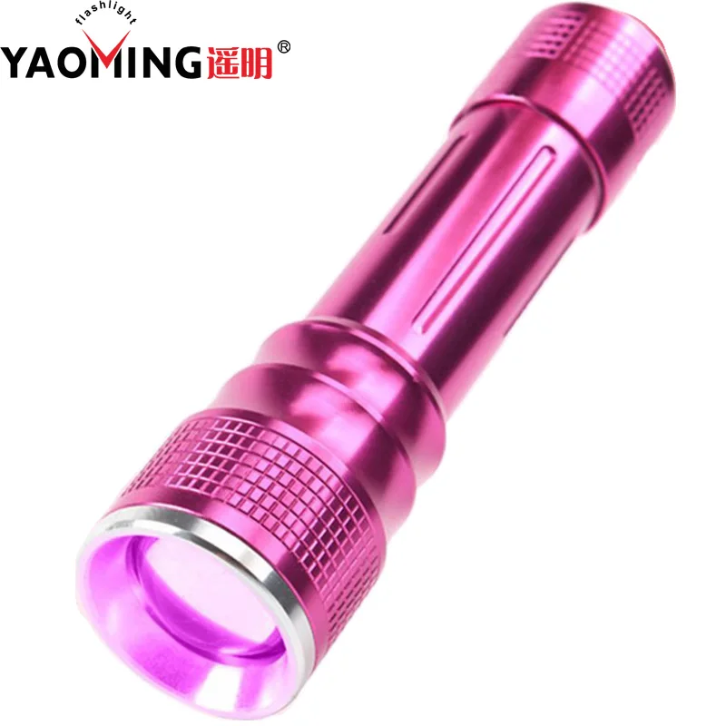 Профессиональный Cree Led 5 Вт Водонепроницаемый масштабируемый 365nm УФ фонарик