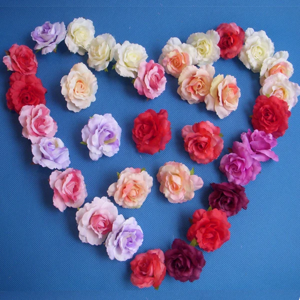 100 шт 4 5 см брендовые искусственные шелковые цветочные мини розы для свадебного