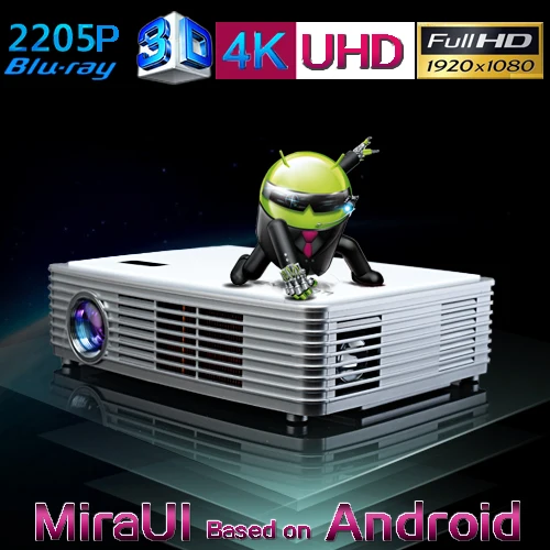4 К Видео Ultra HD LED 3D Проектор Z4000/Проектор Для Домашнего Кинотеатра/Blu Ray 2205 P Android OS