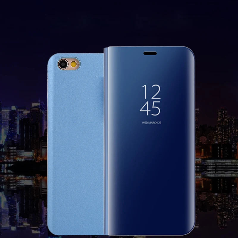 Роскошный чехол для Xaomi Redmi GO с откидной крышкой зеркальный Xiaomi задней панели