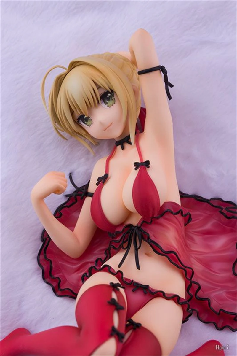 Аниме Fate Stay Night Arturia Pendragon Saber Нерон Клавдий Пижама Ver. Сексуальная ПВХ фигурка