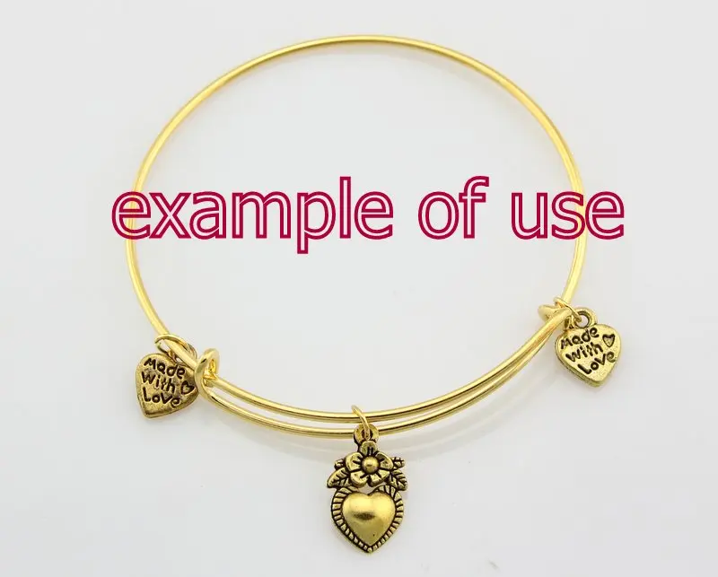 1 шт. браслет с шармами покрытый серебром золотом и родием |