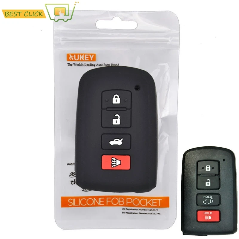 Силиконовый чехол для ключей от машины Toyota Avalon Camry Corolla Rav4 Highlander Land Cruiser Prius Tacoma