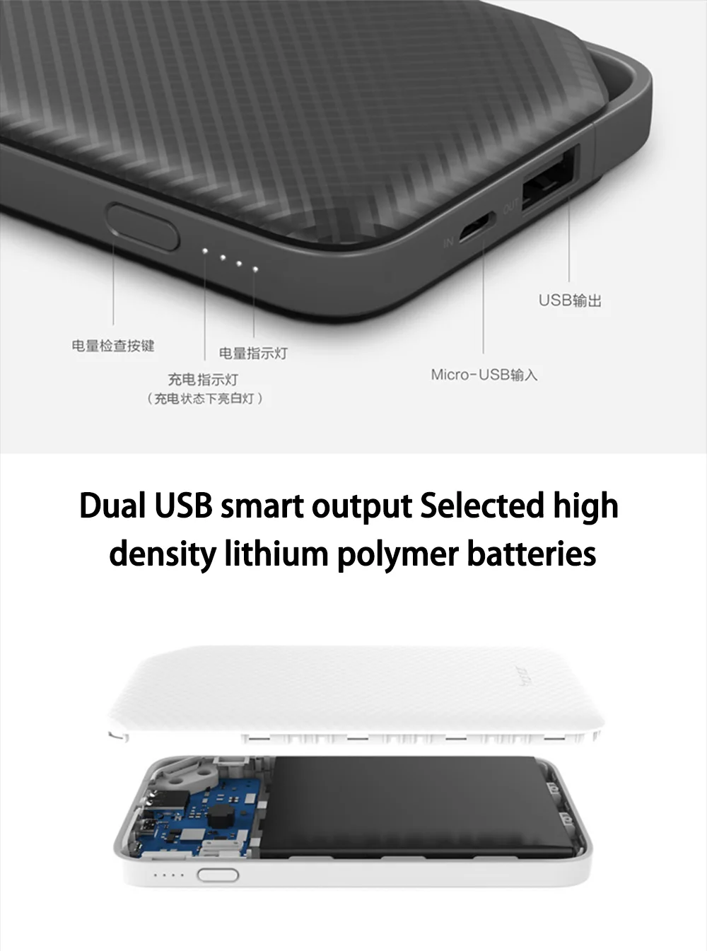 Huawei Honor Power Bank стандартная версия 10000 мАч Двусторонняя Зарядка 5 в 2 а для P9 Honor 8 iPhone Samsung S7 внешний аккумулятор