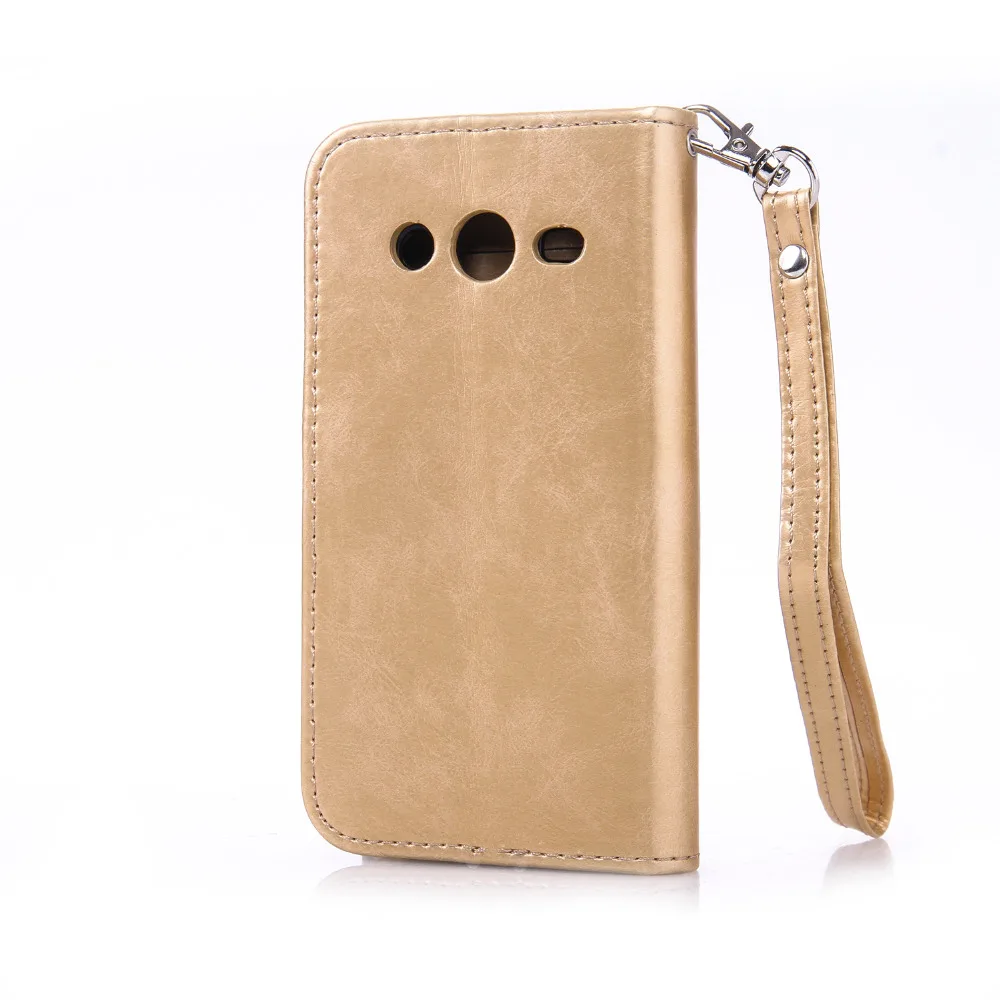 Для Samsung Galaxy Core 2 g355h G 355 H g355 Case бабочка кожаный бумажник флип чехол для galaxy core2 Coque