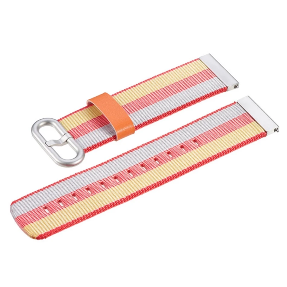 Цветной нейлоновый ремешок для Xiaomi Huami Amazfit Bip Bit Youth Watch Band аксессуары холщовый браслет 20 мм спортивный ремешок для часов