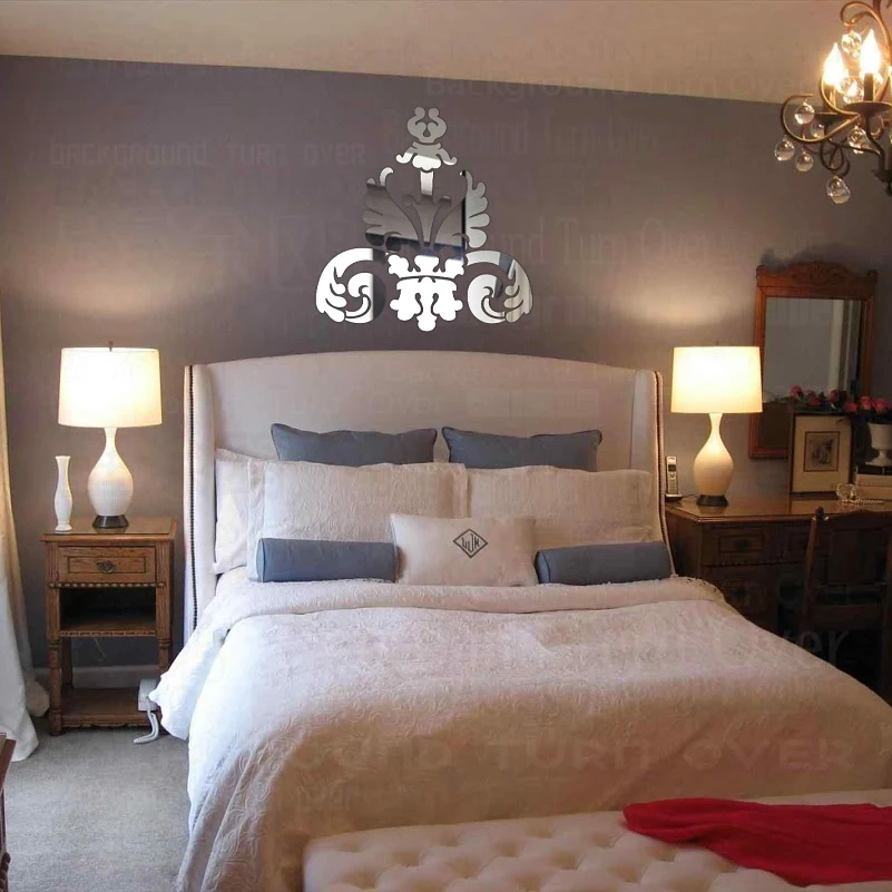 Зеркальные настенные наклейки декоративные виниловые для украшения комнаты