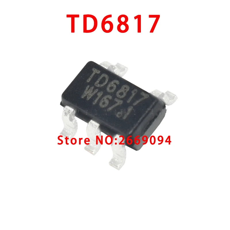 

TD6817 6817 новый оригинальный синхронный бак-регулятор 1,5 МГц 2 а чип бак IC SOT23-5