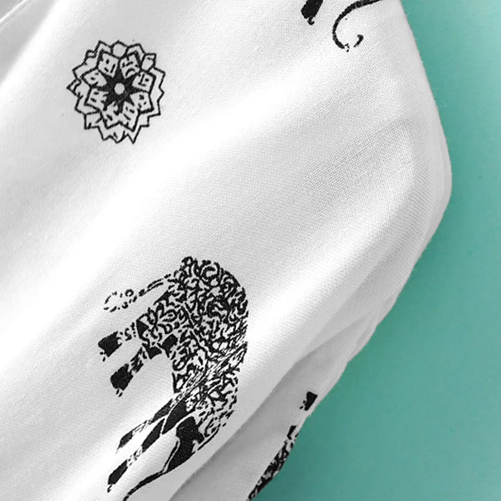 Новинка хлопковое парео для женщин женский кардиган с принтом слона и рукавом до