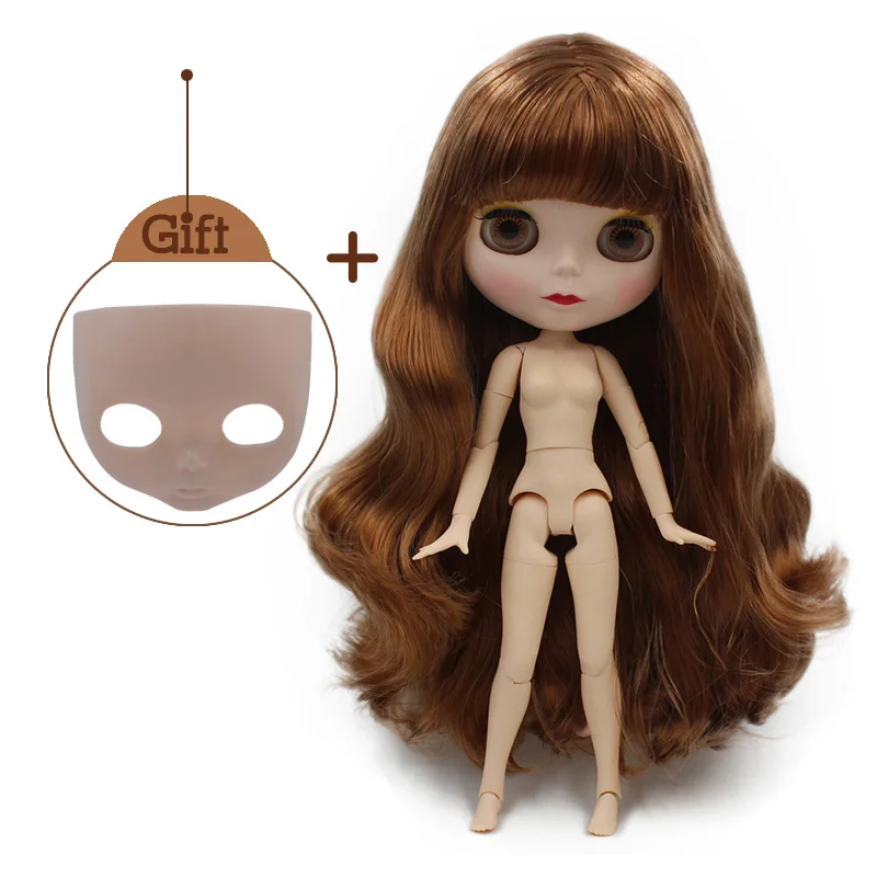 Matte Face SNO.2 Шарнирная кукла Blyth, Neo Blyth кукла Обнаженная Заказная матовое лицо куклы можно изменить макияж и платье DIY, 1/6 шарнирные куклы SO29 - Цвет: Matte Face SNO.2
