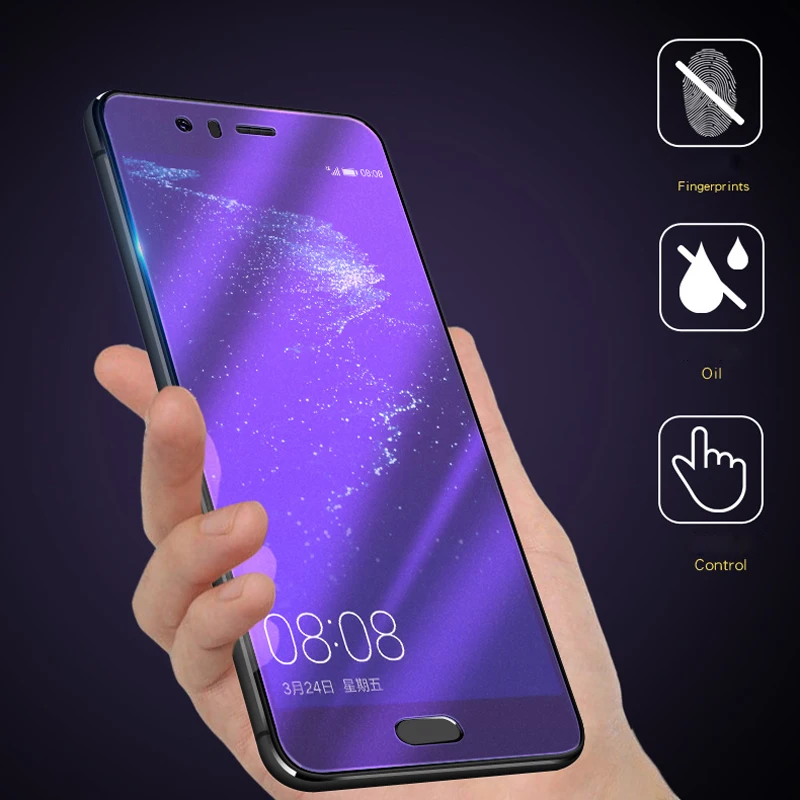 Матовое закаленное стекло для huawei P20 mate 9 Pro P10 Plus с защитой от отпечатков пальцев |