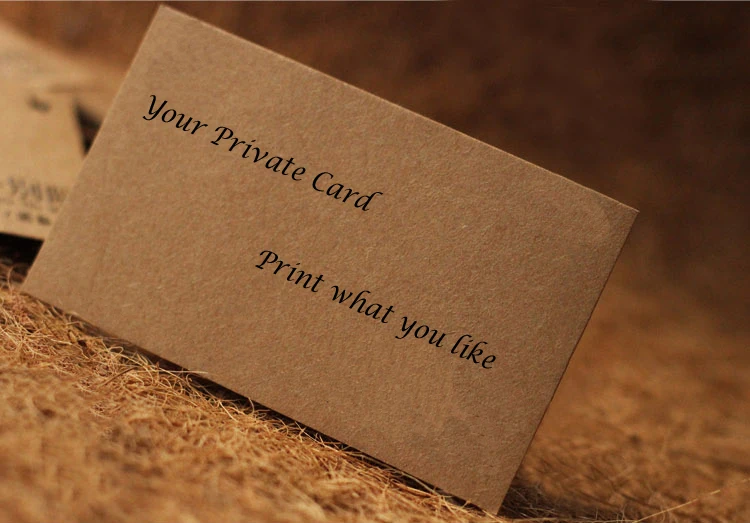 

Custom size,logo brand name printed Kraft paper brown clothing hang tag, swing tag round corner paper price tags