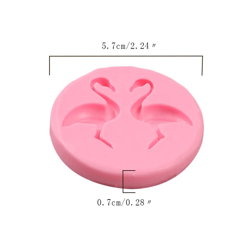 Силиконовая форма сделай сам в виде фламинго инструмент для выпечки торта