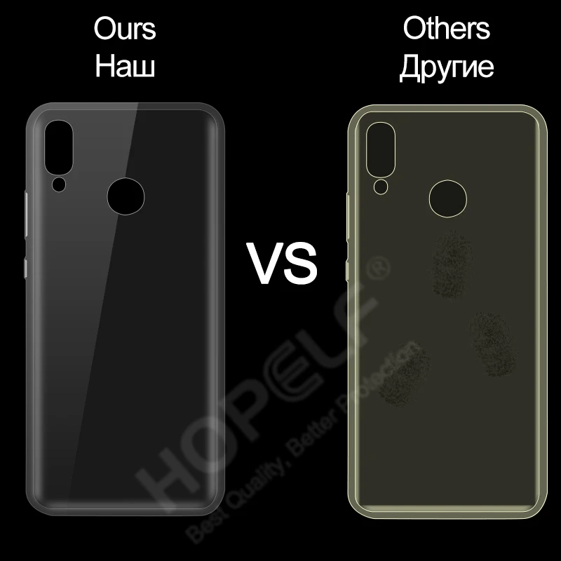 HOPELF Clear Case for Huawei P20 Lite Silicone TPU on the Phone Fitted Cover Coque |