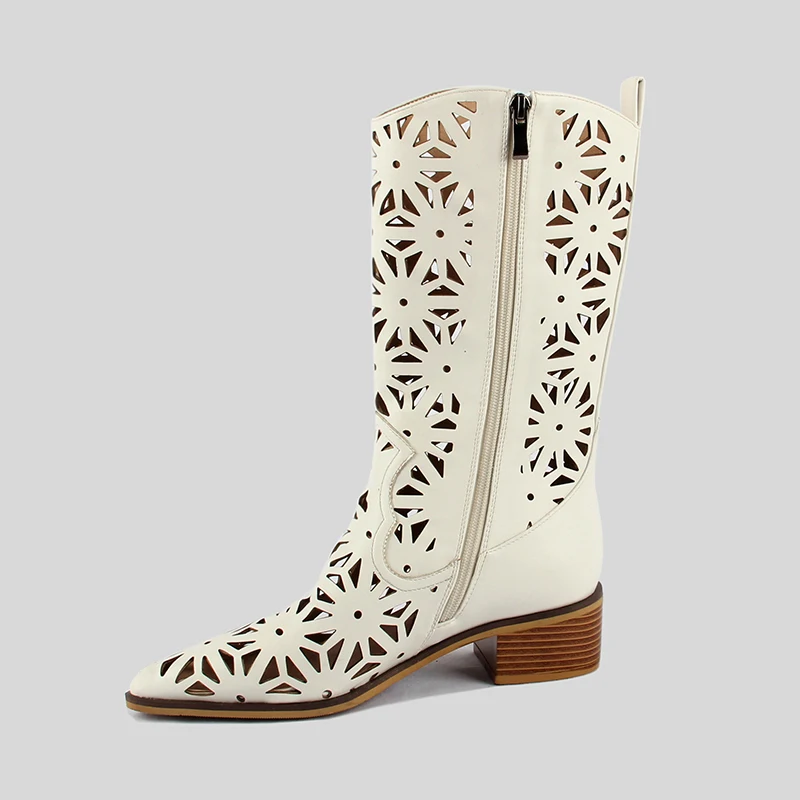 Новинка 2019 года сезон весна осень красивые кожаные ботинки с вырезами женские