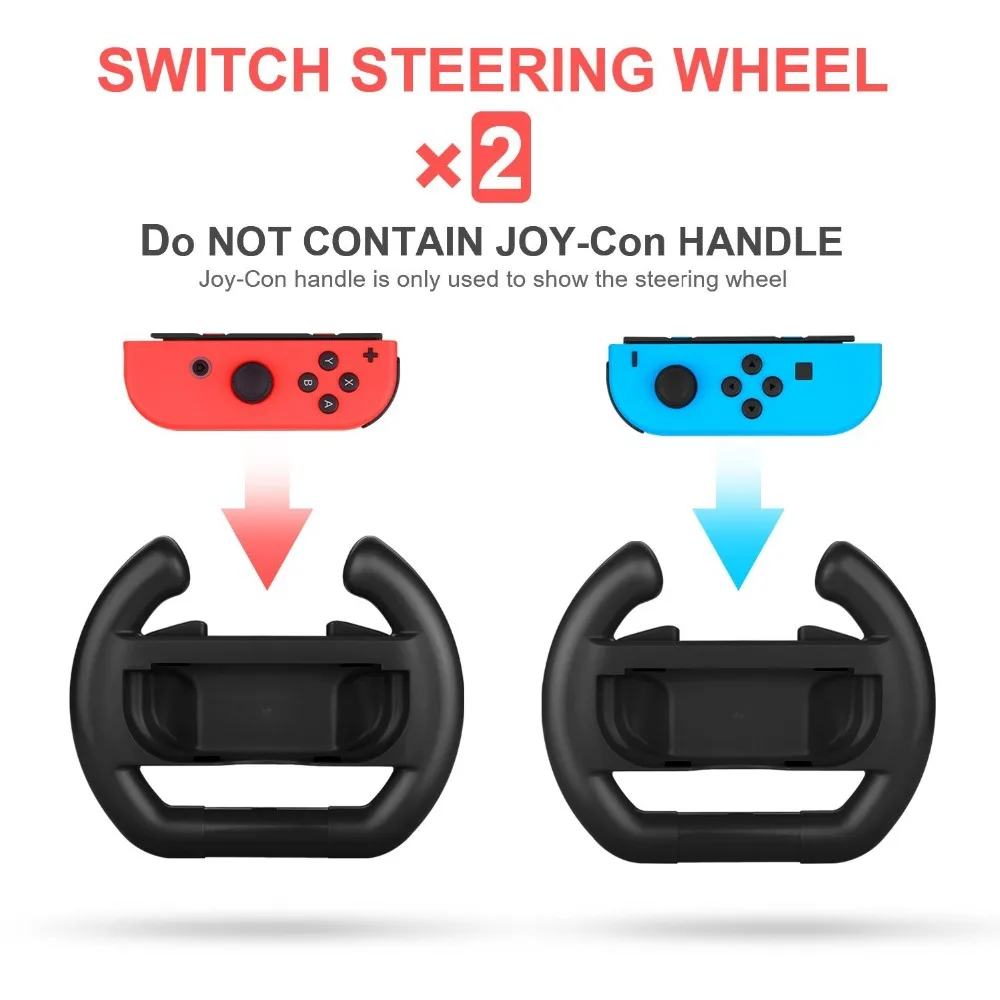 2 шт. ABS Руль Ручка подставка держатель для Nintendo Switch левый и правый Joy Con Joycon НС NX