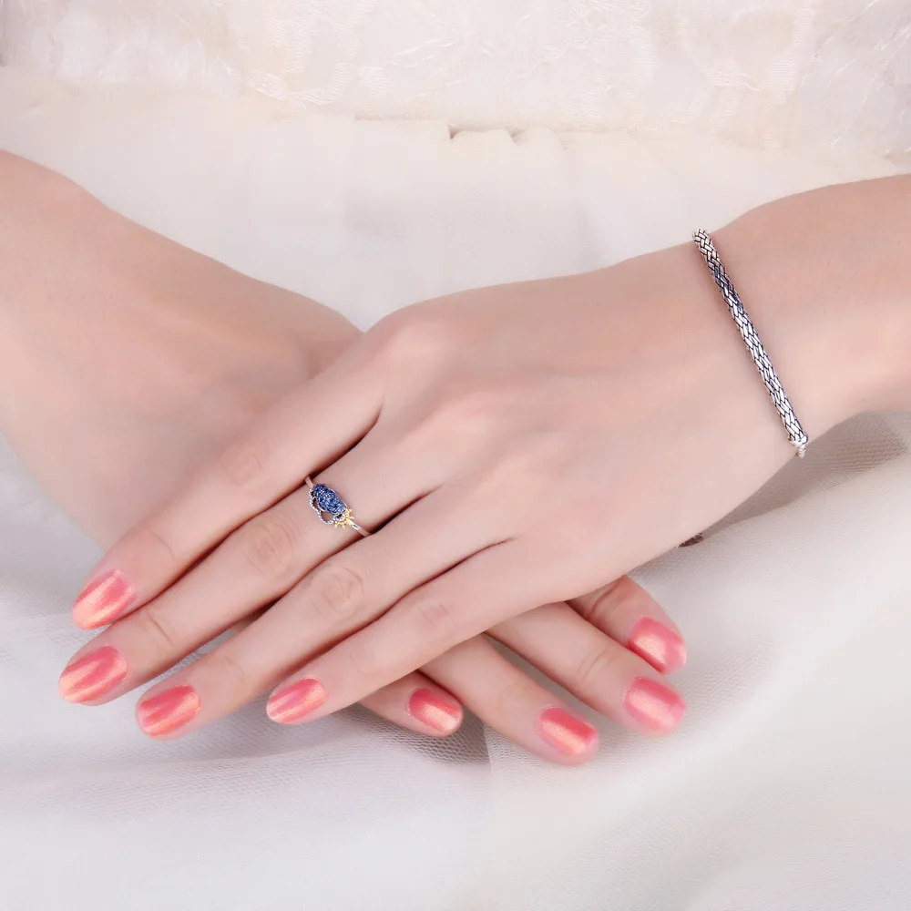 JewelryPalace черная эмаль Змеиный 925 пробы Серебряный благоприятное облако